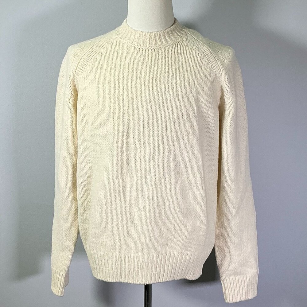 A.P.C. Harris Men's Size S Off-White Wool Sweater NWT